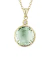 I. Reiss Color Collection 14k 2.77 Ct. Tw. Diamond & Green Amethyst Necklace