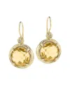 I. Reiss Color Collection 14k 2.78 Ct. Tw. Diamond & Citrine Earrings