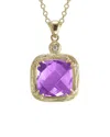 I. Reiss Color Collection 14k 3.77 Ct. Tw. Diamond & Amethyst Necklace