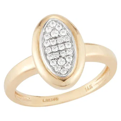 Pre-owned I. Reiss Handcrafted 14 Karat Yellow Gold Marquise Ring