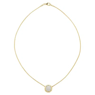 Pre-owned I. Reiss Hand-crafted 14k Yellow Gold Mesh Necklace
