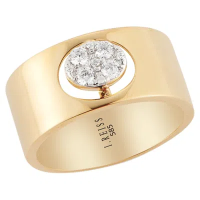 Pre-owned I. Reiss Hand-crafted Yellow Gold Polish-finished Ring
