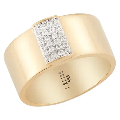 Pre-owned I. Reiss Hand-crafted Yellow Gold Polish-finished Ring
