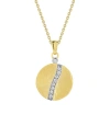 I. REISS I. REISS 14K 0.10 CT. TW. DIAMOND ROUND SLIDING NECKLACES