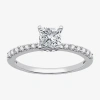 I Said Yes (g / Si1-si2) Womens 1 Ct. T.w. Lab Grown White Diamond Sterling Silver Side Stone Engagement Ring In Silver