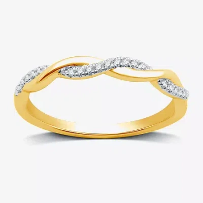 I Said Yes (h-i / I1) 1/10 Ct. T.w. Lab Grown White Diamond Sterling Silver Or 14k Gold Over Silver Wedding Ban