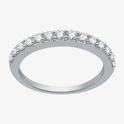 I Said Yes (h-i / I1) 1/2 Ct. T.w. Lab Grown White Diamond Sterling Silver Or 14k Gold Over Silver Wedding Band