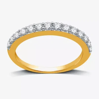 I Said Yes (h-i / I1) 1/2 Ct. T.w. Lab Grown White Diamond Sterling Silver Or 14k Gold Over Silver Wedding Band