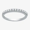 I Said Yes (h-i / I1) 1/4 Ct. T.w. Lab Grown White Diamond Sterling Silver Or 14k Gold Over Silver Wedding Band In Silver