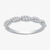 I Said Yes (h-i / I1) 1/4 Ct. T.w. Lab Grown White Diamond Sterling Silver Or 14k Gold Over Silver Wedding Band In Metallic
