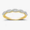 I Said Yes (h-i / I1) 1/4 Ct. T.w. Lab Grown White Diamond Sterling Silver Or 14k Gold Over Silver Wedding Band In Gold