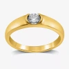 I Said Yes (h-i / I1) 1/5 Ct. T.w. Lab Grown White Diamond Sterling Silver Or 14k Gold Over Silver Wedding Band In Gold