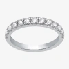 I Said Yes (h-i / I1) 3/4 Ct. T.w. Lab Grown White Diamond Sterling Silver Or 14k Gold Over Silver Wedding Band In Metallic