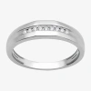 I Said Yes (h-i / I1)  1/10 Ct. T.w. Lab Grown White Diamond Wedding Band In Metallic