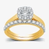 I Said Yes (h-i / I1)  Womens 1 Ct. T.w. Lab Grown White Diamond Sterling Silver Or 14k Gold Over Sil In Gold