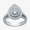 I Said Yes (h-i / I1) Womens 1 1/10 Ct. T.w. Lab Grown White Diamond Sterling Silver Or 14k Gold Over Silver Pe In Silver