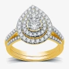 I Said Yes (h-i / I1) Womens 1 1/10 Ct. T.w. Lab Grown White Diamond Sterling Silver Or 14k Gold Over Silver Pe In Gold