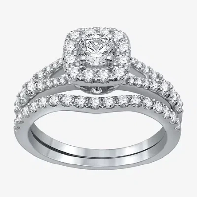 I Said Yes (h-i / I1) Womens 1 1/4 Ct. T.w. Lab Grown White Diamond Sterling Silver Or 14k Gold Over Silver Cus In Metallic
