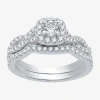 I Said Yes (h-i / I1) Womens 1 Ct. T.w. Lab Grown White Diamond Sterling Silver Or 14k Gold Over Silver Cushion In Metallic