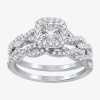 I Said Yes (h-i / I1) Womens 1 Ct. T.w. Lab Grown White Diamond Sterling Silver Or 14k Gold Over Silver Cushion In Metallic