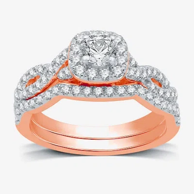 I Said Yes (h-i / I1) Womens 1 Ct. T.w. Lab Grown White Diamond Sterling Silver Or 14k Gold Over Silver Cushion