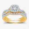I Said Yes (h-i / I1) Womens 1 Ct. T.w. Lab Grown White Diamond Sterling Silver Or 14k Gold Over Silver Cushion In Gold