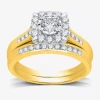 I Said Yes (h-i / I1) Womens 1 Ct. T.w. Lab Grown White Diamond Sterling Silver Or 14k Gold Over Silver Cushion In Gold