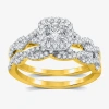 I Said Yes (h-i / I1) Womens 1 Ct. T.w. Lab Grown White Diamond Sterling Silver Or 14k Gold Over Silver Cushion In Gold