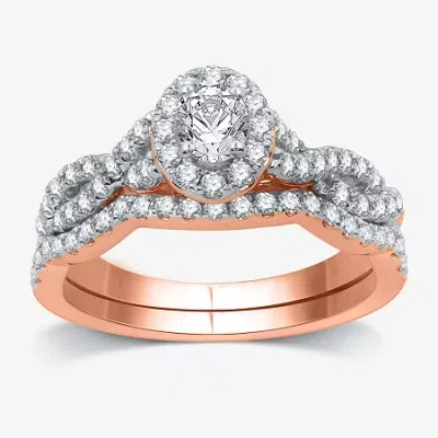 I Said Yes (h-i / I1) Womens 1 Ct. T.w. Lab Grown White Diamond Sterling Silver Or 14k Gold Over Silver Oval Si