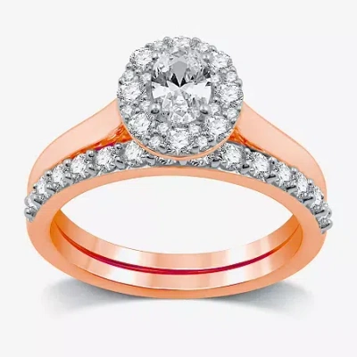 I Said Yes (h-i / I1) Womens 1 Ct. T.w. Lab Grown White Diamond Sterling Silver Or 14k Gold Over Silver Oval Si