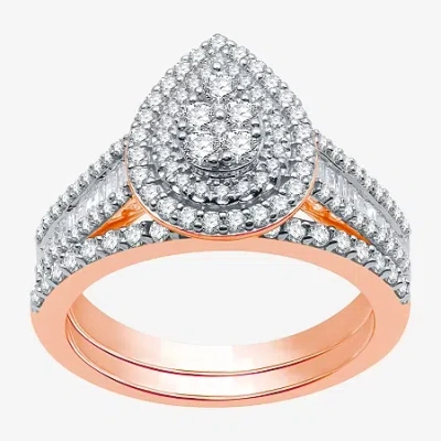 I Said Yes (h-i / I1) Womens 1 Ct. T.w. Lab Grown White Diamond Sterling Silver Or 14k Gold Over Silver Pear Si