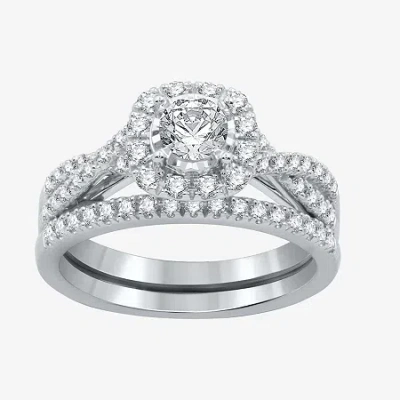 I Said Yes (h-i / I1) Womens 1 Ct. T.w. Lab Grown White Diamond Sterling Silver Or 14k Gold Over Silver Round C