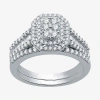 I Said Yes (h-i / I1) Womens 1 Ct. T.w. Lab Grown White Diamond Sterling Silver Or 14k Gold Over Silver Side St In Silver