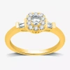 I Said Yes (h-i / I1) Womens 1/2 Ct. T.w. Lab Grown White Diamond Sterling Silver Or 14k Gold Over Silver Cushi In Yellow