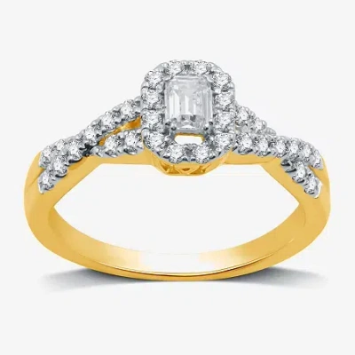I Said Yes (h-i / I1) Womens 1/2 Ct. T.w. Lab Grown White Diamond Sterling Silver Or 14k Gold Over Silver Side 