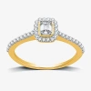 I Said Yes (h-i / I1) Womens 1/2 Ct. T.w. Lab Grown White Diamond Sterling Silver Or 14k Gold Over Silver Side  In Gold