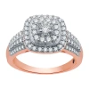 I Said Yes (h-i / I1) Womens 3/4 Ct. T.w. Lab Grown White Diamond 14k Rose Gold Over Silver Sterling Silver Sid In Metallic