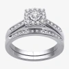 I Said Yes (h-i / I1) Womens 3/8 Ct. T.w. Lab Grown White Diamond Sterling Silver Or 14k Gold Over Silver Brida In Metallic