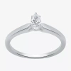 I Said Yes (h-i / Si2-i1) Womens 1/5 Ct. Lab Grown White Diamond Sterling Silver Pear Solitaire Engagement Ring In Metallic