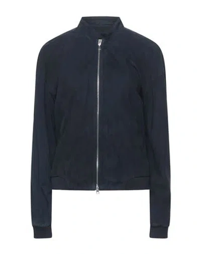 I Sannino Woman Jacket Midnight Blue Size L Polyester