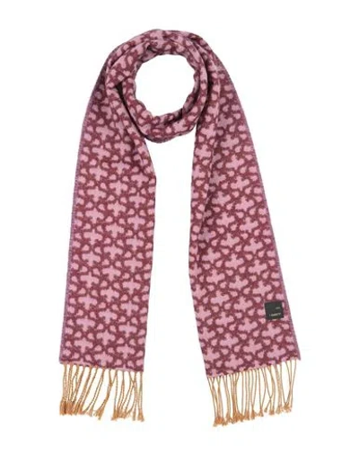 I Sarti Man Scarf Burgundy Size - Acrylic, Cotton In Red