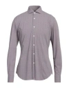 I Sarti Man Shirt Brown Size 15 ¾ Polyamide, Elastane In Brown