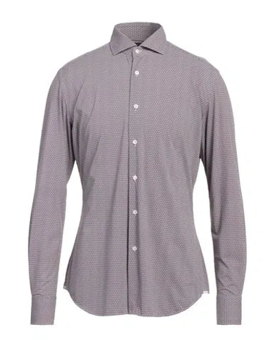 I Sarti Man Shirt Brown Size 15 ¾ Polyamide, Elastane
