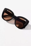 I-sea Cutout Square Cat-eye Sunglasses In Brown