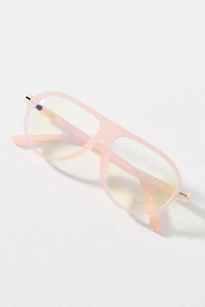 I-sea Patterned Aviator Readers In Pink