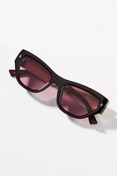 I-sea Translucent Metal Cat-eye Sunglasses