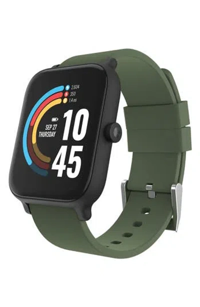 I Touch 24/7 Evo Rectangle Smartwatch, 43mm In Black Case Black/olive