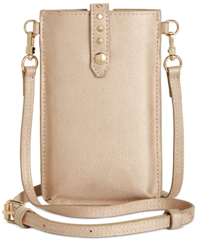 Inc International Concepts Ashlii Phone Wristlet Crossbody, Created For Macy's In Pearl Champagne