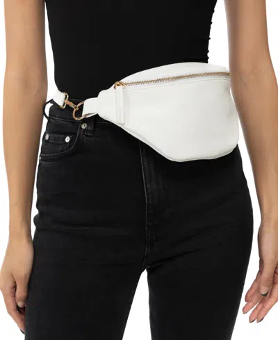 Inc International Concepts Bean-shaped Fanny Pack With Interchangeable Straps, Created For Macy's In White