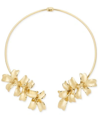Inc International Concepts Gold-tone Flower Open Choker Necklace, 5-1/2", Created For Macy's